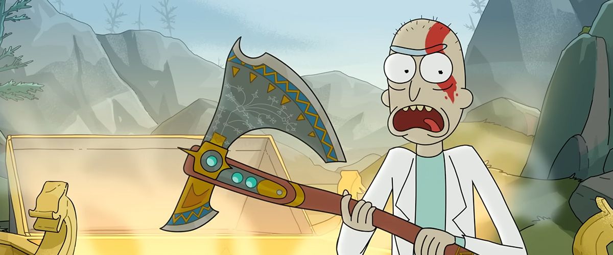 Rick & Morty Travel The Nine Realms To Market 'God of War Ragnarok